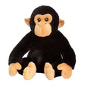Schwarz - Front - Keel Toys KeelEco Schimpanse Plüschtier