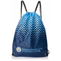 Blau-Marineblau - Front - Manchester City FC Fade Turnbeutel mit Club Wappen