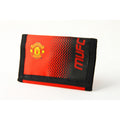 Rot-Schwarz - Back - Geldbeutel mit Klettverschluss und Manchester United FC Design
