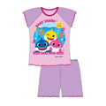 Pink - Front - Baby Shark - Schlafanzug mit Shorts für Mädchen
