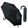 Schwarz - Back - KS Brands - Faltbarer Regenschirm