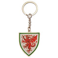 Rot-Weiß - Front - FA Wales - Schlüsselanhänger Wappen
