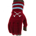 Weinrot-Himmelblau - Back - West Ham United FC - Kinder Wappen - Touchscreen-Handschuhe, Jerseyware