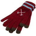 Weinrot-Himmelblau - Side - West Ham United FC - Kinder Wappen - Touchscreen-Handschuhe, Jerseyware