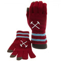 Weinrot-Himmelblau - Front - West Ham United FC - Kinder Wappen - Touchscreen-Handschuhe, Jerseyware