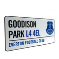 Weiß - Back - Everton FC offizielles Straßenschild