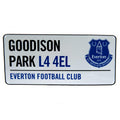 Weiß - Front - Everton FC offizielles Straßenschild
