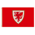 Rot - Back - FA Wales - Fahne, Wappen