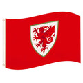 Rot - Front - FA Wales - Fahne, Wappen