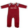 Weinrot-Blau - Front - West Ham United FC - Schlafanzug für Baby