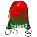 Rot-Grün - Front - FA Wales - Turnbeutel "Cymru", Wappen