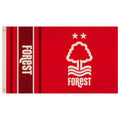 Rot-Weiß - Front - Nottingham Forest FC - Fahne, Wappen