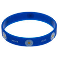 Blau - Front - Leicester City FC offizielles Foxes Never Quit Silikon-Armband