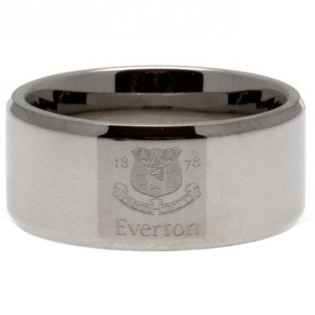 Silber - Front - Everton FC Band Ring