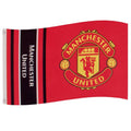 Rot - Front - Manchester United FC - Fahne, Wordmark