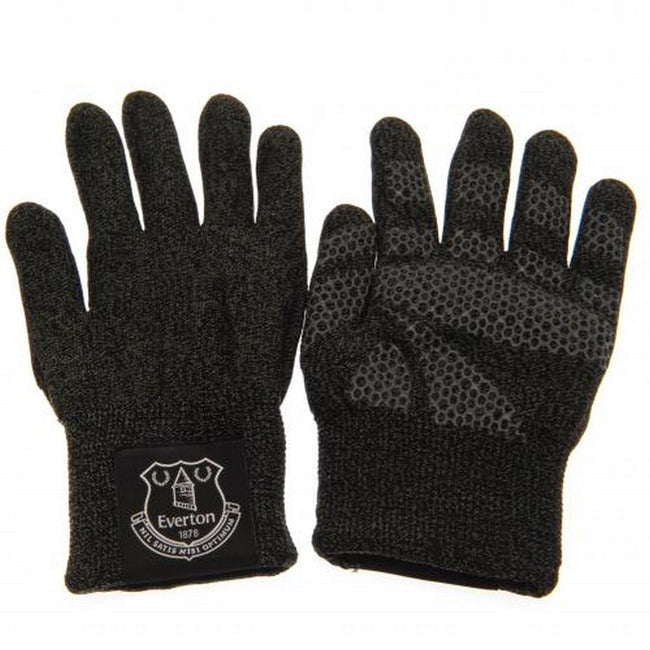 Grau - Side - Everton FC Kinder Luxus Touchscreen Handschuhe
