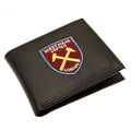 Schwarz - Front - West Ham United FC - Brieftasche bestickt