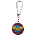 Rot-Blau-Gold - Front - Wonder Woman - Emblem 3D Schlüsselanhänger