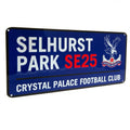 Königsblau-Weiß-Rot - Back - Crystal Palace FC Straßenschild