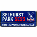 Königsblau-Weiß-Rot - Front - Crystal Palace FC Straßenschild