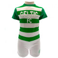 Weiß-Grün - Front - Celtic FC - T-Shirt und Shorts für Baby