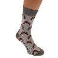 Grau-Rot - Back - Friends - Socken für Herren-Damen Unisex