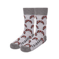 Grau-Rot - Front - Friends - Socken für Herren-Damen Unisex