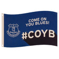 Blau-Weiß - Front - Everton FC - Fahne, Slogan