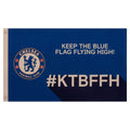 Blau-Schwarz-Weiß - Back - Chelsea FC - Fahne "Keep The Blue Flag Flying High", Slogan