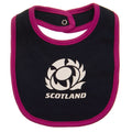 Schwarz-Pink-Weiß - Side - Scotland RU - Baby Lätzchen 2er-Pack