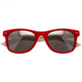 Rot-Weiß - Front - Wales RU - Kinder Retro - Sonnenbrille