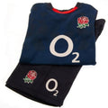 Marineblau-Schwarz-Rot - Lifestyle - England RFU - T-Shirt und Shorts für Kinder