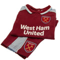 Weinrot-Himmelblau - Front - West Ham United FC - Shorts und Top für Baby