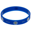Blau-Weiß - Front - Leicester City FC - Silikonarmband Wappen
