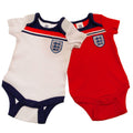 Weiß-Rot-Blau - Front - England FA - Bodysuit für Baby