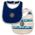 Blau-Weiß - Front - Chelsea FC - Baby Lätzchen 2er-Pack