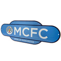 Himmelblau-Weiß - Back - Manchester City FC - Hängeschild, Retro