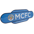Himmelblau-Weiß - Side - Manchester City FC - Hängeschild, Retro