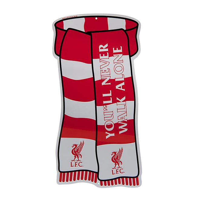 Rot-Weiß - Front - Liverpool FC offizielles Show Your Colours Fenster-Schild