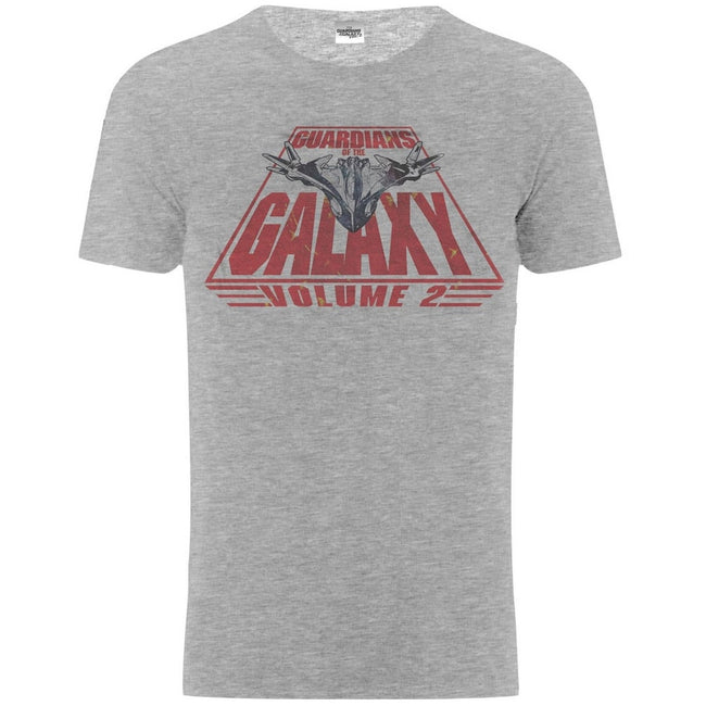 Grau - Front - Guardians Of The Galaxy Vol. 2 Herren Retro T-Shirt The Milano