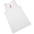 weiß - Front - ärmelloses Thermo-Unterhemd für Jungen (Hergestellt in Großbritannien)