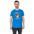 Blau - Back - Trespass Herren T-Shirt Downhill