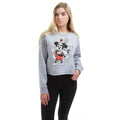 Grau meliert - Side - Disney - Kurzes Sweatshirt für Damen