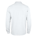 Weiß - Back - Clique - Poloshirt für Kinder Langärmlig