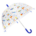 Blau - Front - X-brella Kinder Auto & Flugzeug Regenschirm