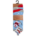 Blau-Grau - Back - Socken für Damen - weihnachtliches Design(3er-Pack)