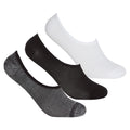 Schwarz-Weiß-Grau - Front - Redtag - Sneaker-Socken für Damen (3er-Pack)
