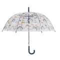 Transparent - Front - Susino - "Rainbow & Hearts" Faltbarer Regenschirm Kuppel