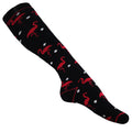 Schwarz-Rot - Front - Hyperwarm Socken für Damen