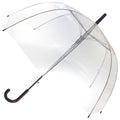 Transparent-Schwarz - Front - X-brella - Faltbarer Regenschirm für Herren-Damen Unisex